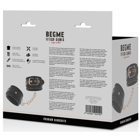 Menottes de poignets BEGME Noires