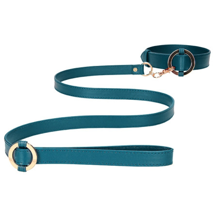 Collier et Laisse HALO COL Bleu