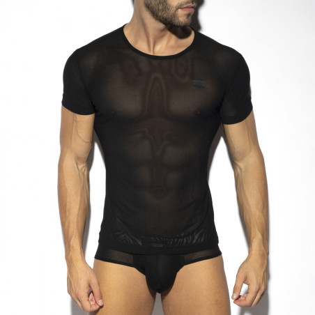 T-shirt NET Microfibres Noir