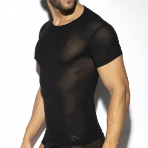 T-shirt NET Microfibres Noir
