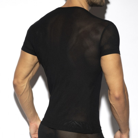 T-shirt NET Microfibres Noir