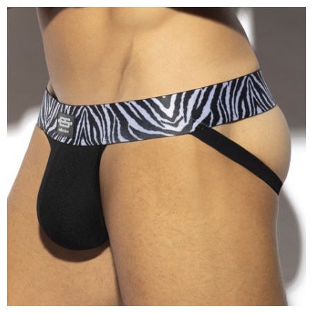 Jockstrap Push Up ZEBRA Noir