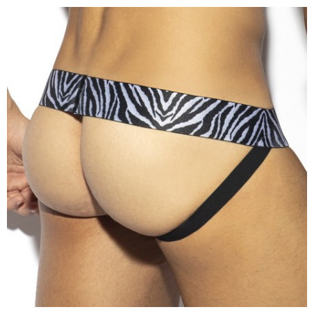 Jockstrap Push Up ZEBRA Noir
