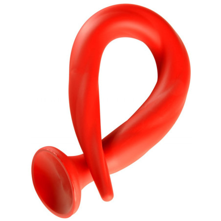 Gode long STRETCH WORM N°1 - 39 x 3cm Rouge