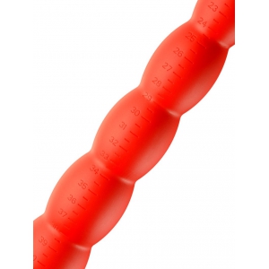 Gode long STRETCH WORM N°2 - 40 x 4cm Rouge