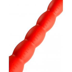 Gode long STRETCH WORM N°4 - 50 x 5.2cm Rouge