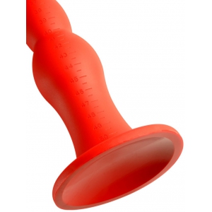 Gode long STRETCH WORM N°4 - 50 x 5.2cm Rouge