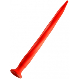 Gode long STRETCH WORM N°5 - 64 x 5.2cm Rouge