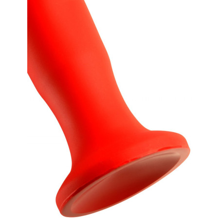 Gode long STRETCH WORM N°5 - 64 x 5.2cm Rouge