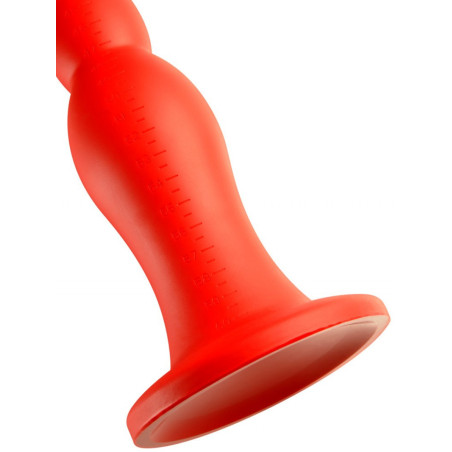 Gode long STRETCH WORM N°6 - 60 x 6cm Rouge