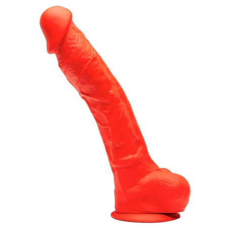 Gode en silicone STRETCH N°5 - 24 x 6cm Rouge