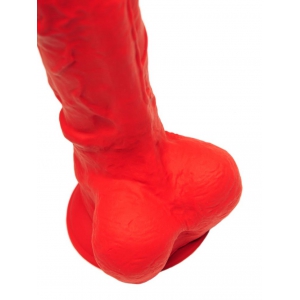 Gode en silicone STRETCH N°7 - 32 x 7cm Rouge