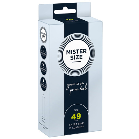 Préservatifs MISTER SIZE 49 mm | Boîte de 10