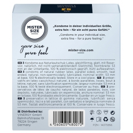 Préservatifs MISTER SIZE 53 mm | Boîte de 3 2
