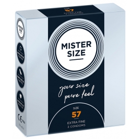 Préservatifs en latex MISTER SIZE 57 mm | Boîte de 3