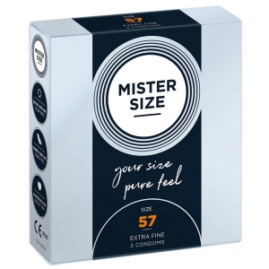 Préservatifs en latex MISTER SIZE 57 mm | Boîte de 3