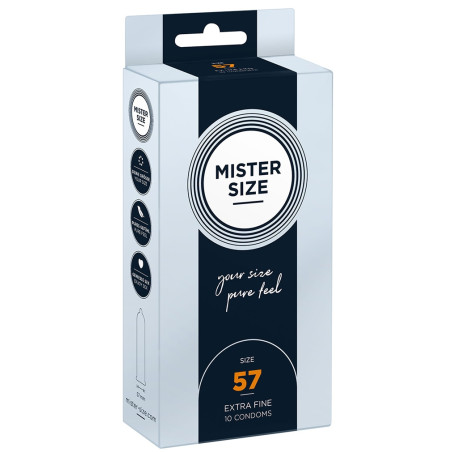 Préservatifs en latex MISTER SIZE 57 mm | Boîte de 10
