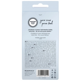 Préservatifs en latex MISTER SIZE 57 mm | Boîte de 10 2