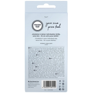 Préservatifs larges MISTER SIZE 60 mm | Boîte de 10