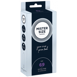 Préservatifs MISTER SIZE 69mm x10