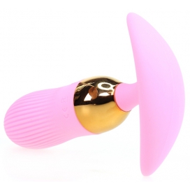 Plug vibrant STRIPE EGG 10 x 3cm Rose 2