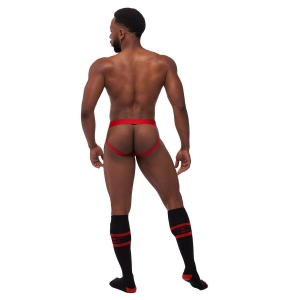 Lot de 3 Jockstraps Mister B TORONTO Blanc-Noir-Rouge