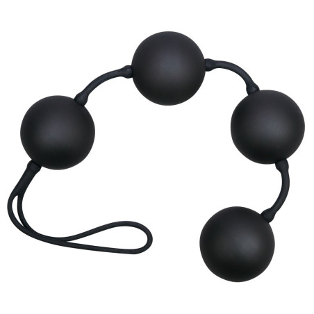 Boules anales VELVET 23 x 3.5cm Noires