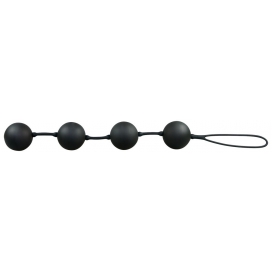 Boules anales VELVET 23 x 3.5cm Noires 2
