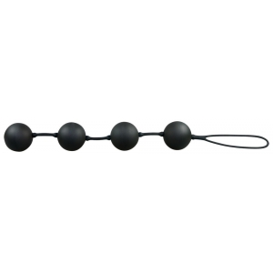 Boules anales VELVET 23 x 3.5cm Noires