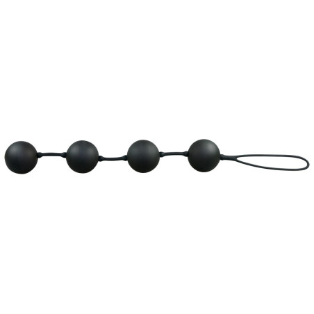 Boules anales VELVET 23 x 3.5cm Noires