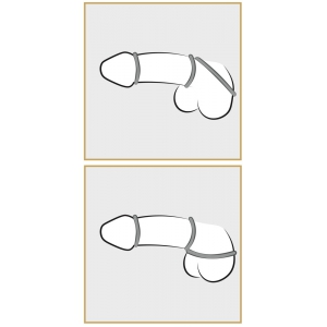 Lot de 3 cockrings Silicone THIN RING Gris