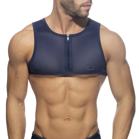 Crop Top MESH-ZIP Marine