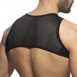 Crop Top MESH-ZIP Noir 2