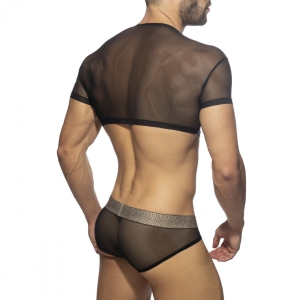Crop Top AD NET Noir