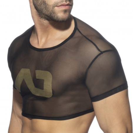 Crop Top AD NET Noir