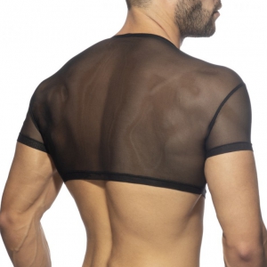 Crop Top AD NET Noir