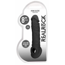 Gaine de pénis REALROCK Curve 17 x 4.5cm Noire 2