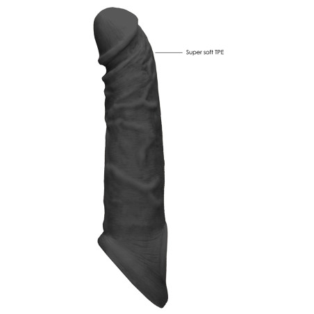Gaine de pénis REALROCK Curve 17 x 4.5cm Noire