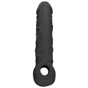 Gaine de pénis REALROCK Curve 17 x 4.5cm Noire