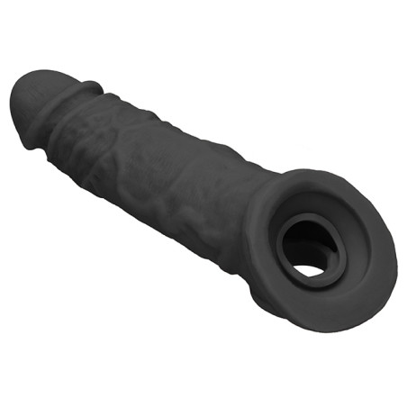 Gaine de pénis REALROCK Curve 17 x 4.5cm Noire