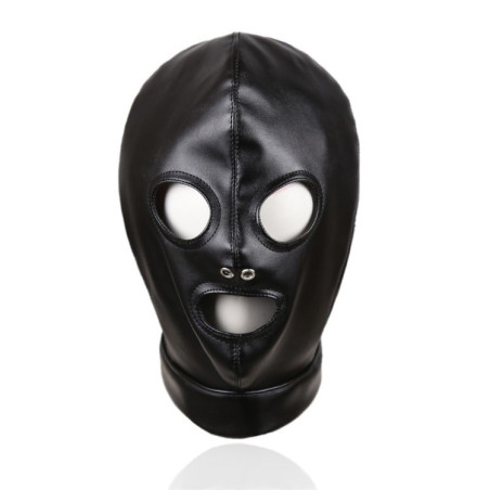 Cagoule sm 3 holes et noise en cuir simili