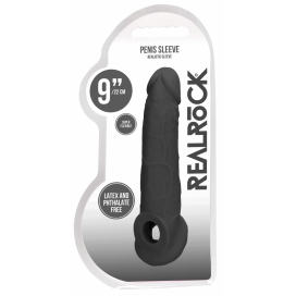 Gaine de pénis REALROCK 17 x 4.5cm Noire 2