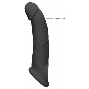 Gaine de pénis REALROCK 17 x 4.5cm Noire