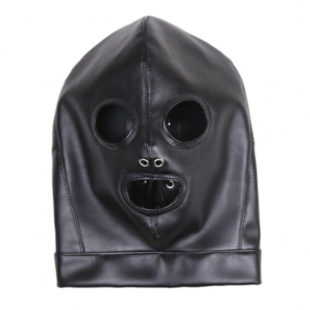 Cagoule sm 3 holes et noise en cuir simili