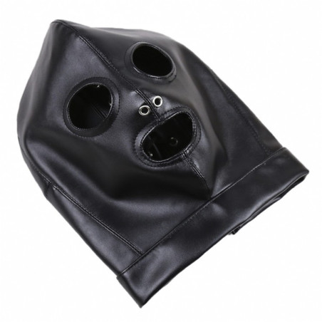 Cagoule sm 3 holes et noise en cuir simili