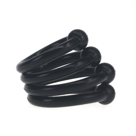 Set de 4 anneaux de gland en silicone