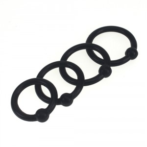 Set de 4 anneaux de gland en silicone