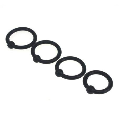 Set de 4 anneaux de gland en silicone