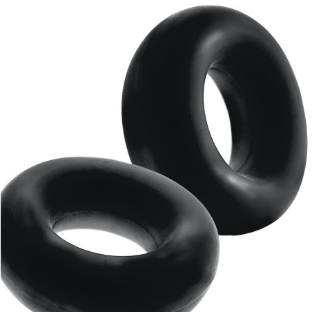 Lot de 2 Cockring Silicone STIFFY Bulge Noirs