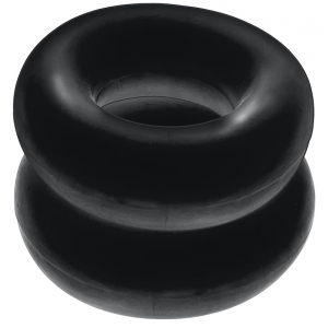 Lot de 2 Cockring Silicone STIFFY Bulge Noirs